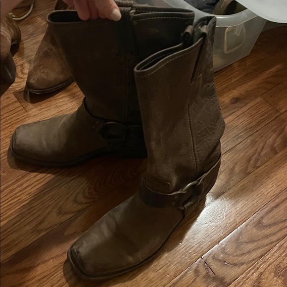 Frye Dark Brown Leather harness boot - Picture 3 of 8